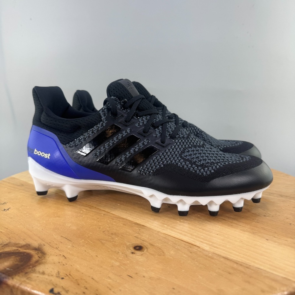 adidas Ultraboost Cleat OG Mens Size‎ 11 Football Cleats Black Blue Woven NWT